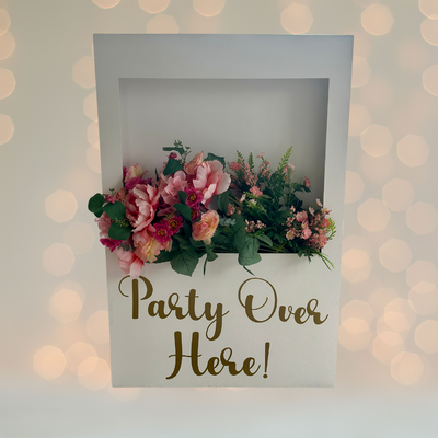 Flower Box Welcome Sign