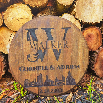 Family Bourbon Barrel Lid
