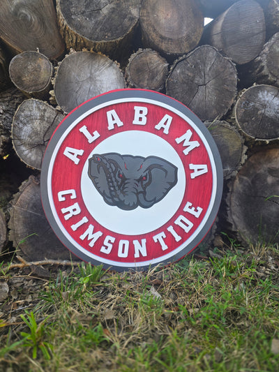 Alabama Crimson Tide Barrel Lid