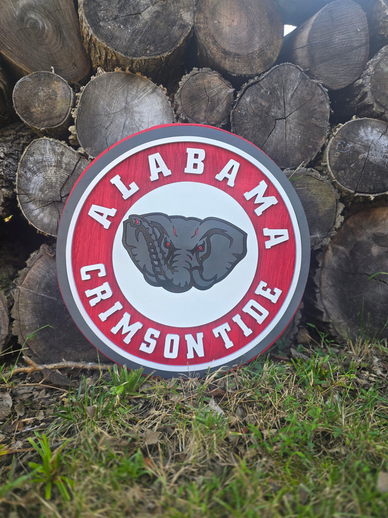Alabama Crimson Tide Barrel Lid