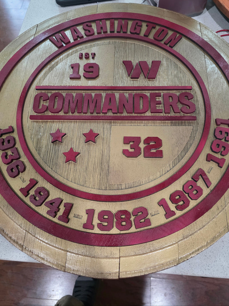 Washington Commanders Barrel Lid 2