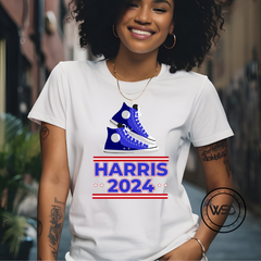 "Harris 2024 Blue Chucks" Tee