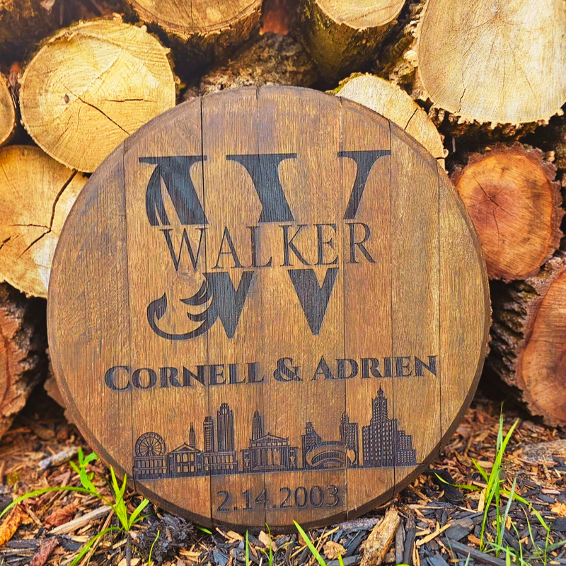 Custom Bourbon Barrel Lid