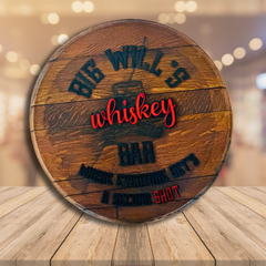 Custom Bourbon Barrel Lid